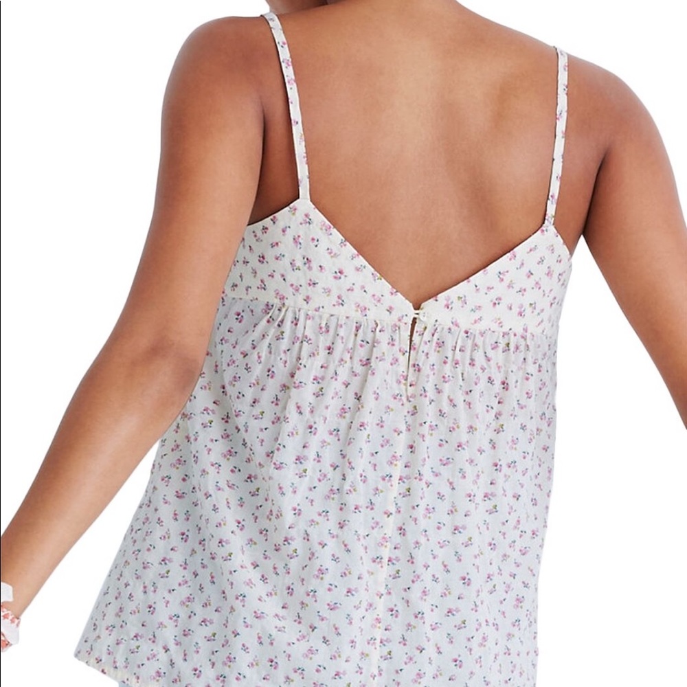 Madewell Stitched Swing Tank in neon bud linen - Picture 2 of 6